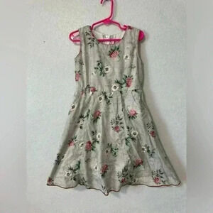 Girls Floral Sleeveless Flower Dress Size‎ 4T